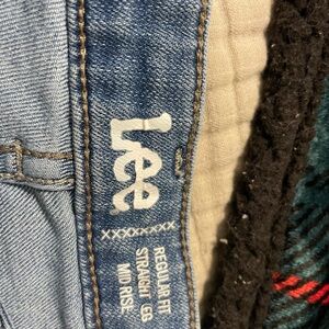 Lee Women's Blue Straight Leg Jeans 16L